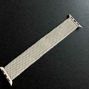 Braided solo loop band for Apple Watch 38/40/41mm (light beige )